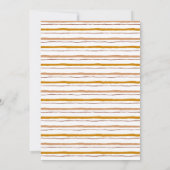 ニュートラル レインボー ボヘミアンモダン ベビーシャワー 招待状 (裏面)