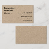 ニュートラル、法律プロフェッショナル名刺 名刺 (正面/裏面)