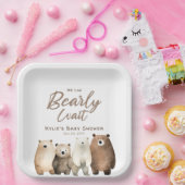 ニュートラルbearly待機テディベア赤ちゃんシャワー ペーパープレート (パーティー)