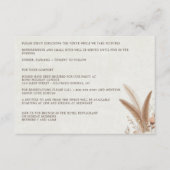 ニュートラルBohoフローラと詳細結婚ズ エンクロージャーカード (正面)