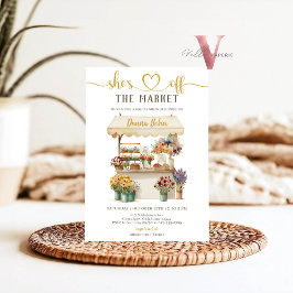 ニュートラルShe's Off the Marketブライダルシャワー招待状 招待状