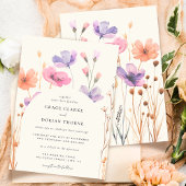 ニュートラ素朴ルボホフローラアイボリーホワ結婚イト 招待状