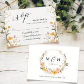 ニュートラ素朴ルボホフローラワイルドフラワー結婚ズ 出欠カード