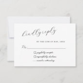 ニュートラ素朴ルボホフローラワイルドフラワー結婚ズ 出欠カード (正面)