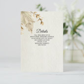 ニュートラ素朴ル自然ボホパンパスグラス結婚ズ エンクロージャーカード (スタンド正面)