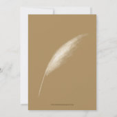 ニュートラ素朴ル自然ボホパンパブライダルシャワーI 招待状 (裏面)