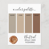 ニュートラ結婚ルのカラーパレットカード2023 (正面)