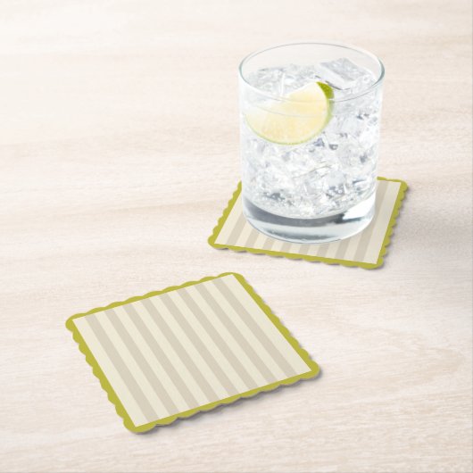 ニュートラ縁どルタン付きチャートレストライプウス ペーパーコースター (インサイチュ)