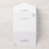 ニュートラ自然ルミニマル・テラ結婚ッツォ オールインワン招待状 (外側)