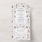 ニュートラ自然ルミニマル・テラ結婚ッツォ オールインワン招待状 (内側)