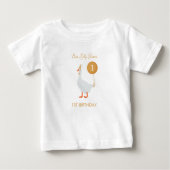 ニュートラ間抜けルガース1歳の誕生日 ベビーTシャツ (正面)