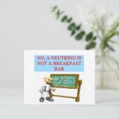 ニュートリノ量子整備士物理ジョーク ポストカード (スタンド正面)