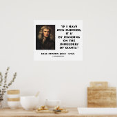 ニュートンが巨人の肩に立って ポスター (キッチン)