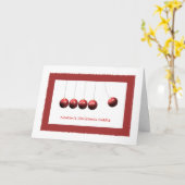 ニュートンのクリスマスクレードルホリデーグリーティングカード カード (黄色い花)