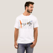 ニュートンの万有引力の法則 Tシャツ (正面フル)