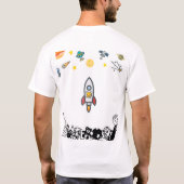 ニュートンの第3法則 Tシャツ (裏面)