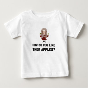 ニュートンはそれらをりんご好みます ベビーTシャツ
