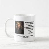 ニュートン人の運動の狂気を計算引用文 コーヒーマグカップ (左)