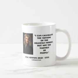 ニュートン人の運動の狂気を計算引用文 コーヒーマグカップ