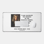 ニュートン人の運動の狂気を計算引用文 デスクマット (キーボード&マウス)