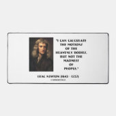 ニュートン人の運動の狂気を計算引用文 デスクマット (正面)