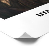 ニュートン人の運動の狂気を計算引用文 ポスター (角)