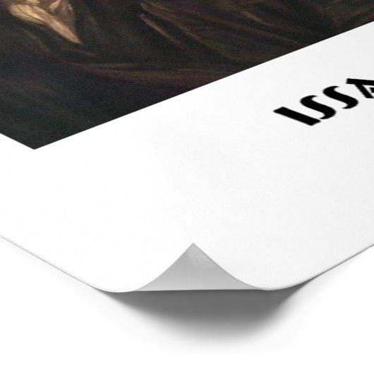 ニュートン人の運動の狂気を計算引用文 ポスター (角)