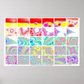 ニュートン法のフラクタルをズームする ポスター (正面)