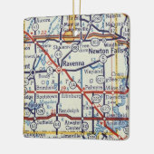 ニュートン秋OHヴィンテージマップ セラミックオーナメント (左)