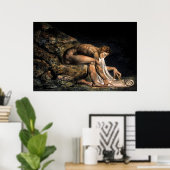 ニュートン・ウィリアム・ブレイク・マソニ絵画ーのポスタープリント ポスター (ホームオフィス)