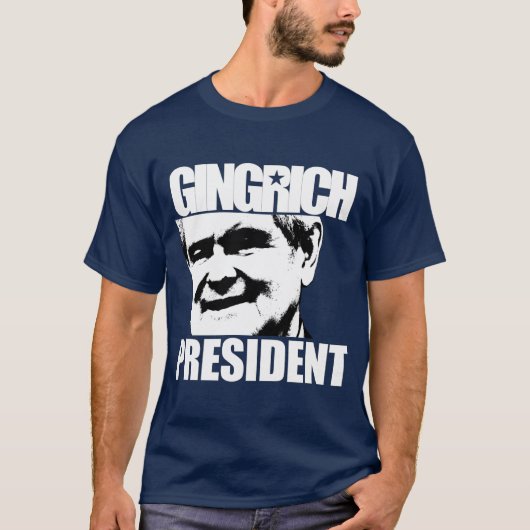 ニュート・ギングリッチの大統領2012年 Tシャツ (正面)