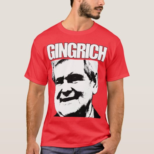 ニュート・ギングリッチの大統領2012年 Tシャツ (正面)