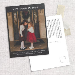 ニュードア24休日の引越し案内はがき シーズンポストカード