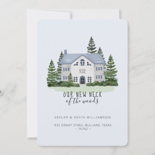 ニューネックオブザウッズコテージホームムービング 案内状 (正面)