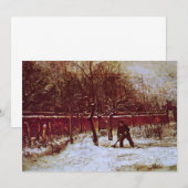 ニューネンの牧師館の庭（ヴィンセント・ファン・ゴッホ） (正面/裏面)