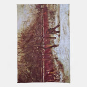 ニューネンの牧師館の庭(Vincent van Gogh) キッチンタオル (縦)