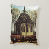 ニューネン教会の会衆 ヴィンセント・ヴァン・ゴッホ アクセントクッション (裏面(縦))