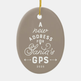 ニューハウスおもしろいニュートラル1写真クリスマス セラミックオーナメント
