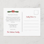 ニューハウスアナウンスホリデーポストカード 案内ポストカード (裏面)