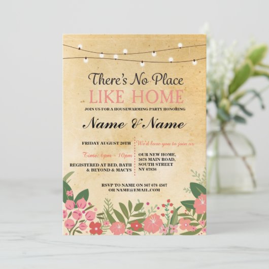 ニューハウスウォーミングスイートホーム鍵招待状招待状 招待状 (スタンド正面)