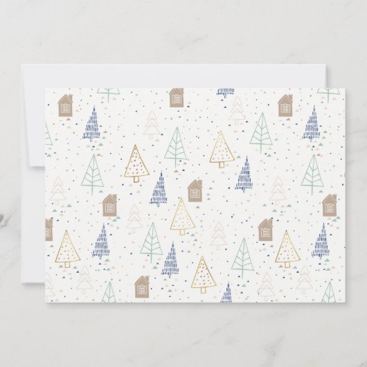 ニューハウススカンジナビアの木々が動くクリスマス 案内状 (裏面)