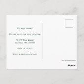 ニューハウスパインツリーミニマリスト水彩森 ポストカード (裏面)