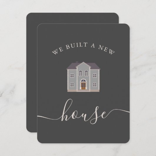 ニューハウスパーソナライズされた発表 (正面/裏面)