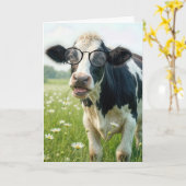 ニューハウスホルスタインカウズ カード (黄色い花)