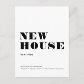 ニューハウスホームシンプルモダンミニマリストムービング 案内ポストカード (正面)