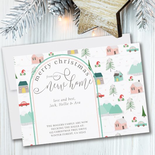 ニューハウスマウンテンビレッジムービングからのクリスマス 案内状
