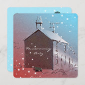 ニューハウス引っ越し祝いパーティー招待状 招待状 (正面/裏面)