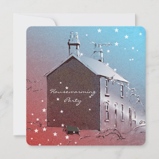 ニューハウス引っ越し祝いパーティー招待状 招待状 (正面)