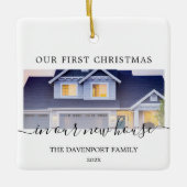 ニューハウス書道モダン写真オーナメント セラミックオーナメント (正面)