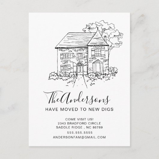 ニューハウス | 動きのお知らせ 案内ポストカード (正面)